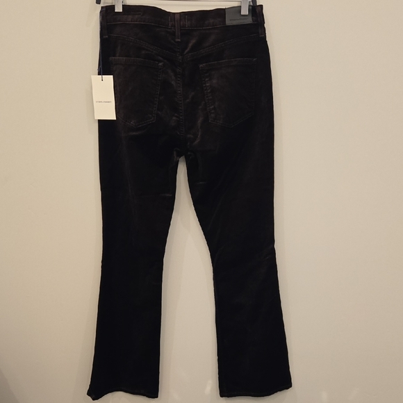 NWT Citizens Of Humanity Lilah Dark Brown Velvet Bootcut Pants - Picture 2 of 4